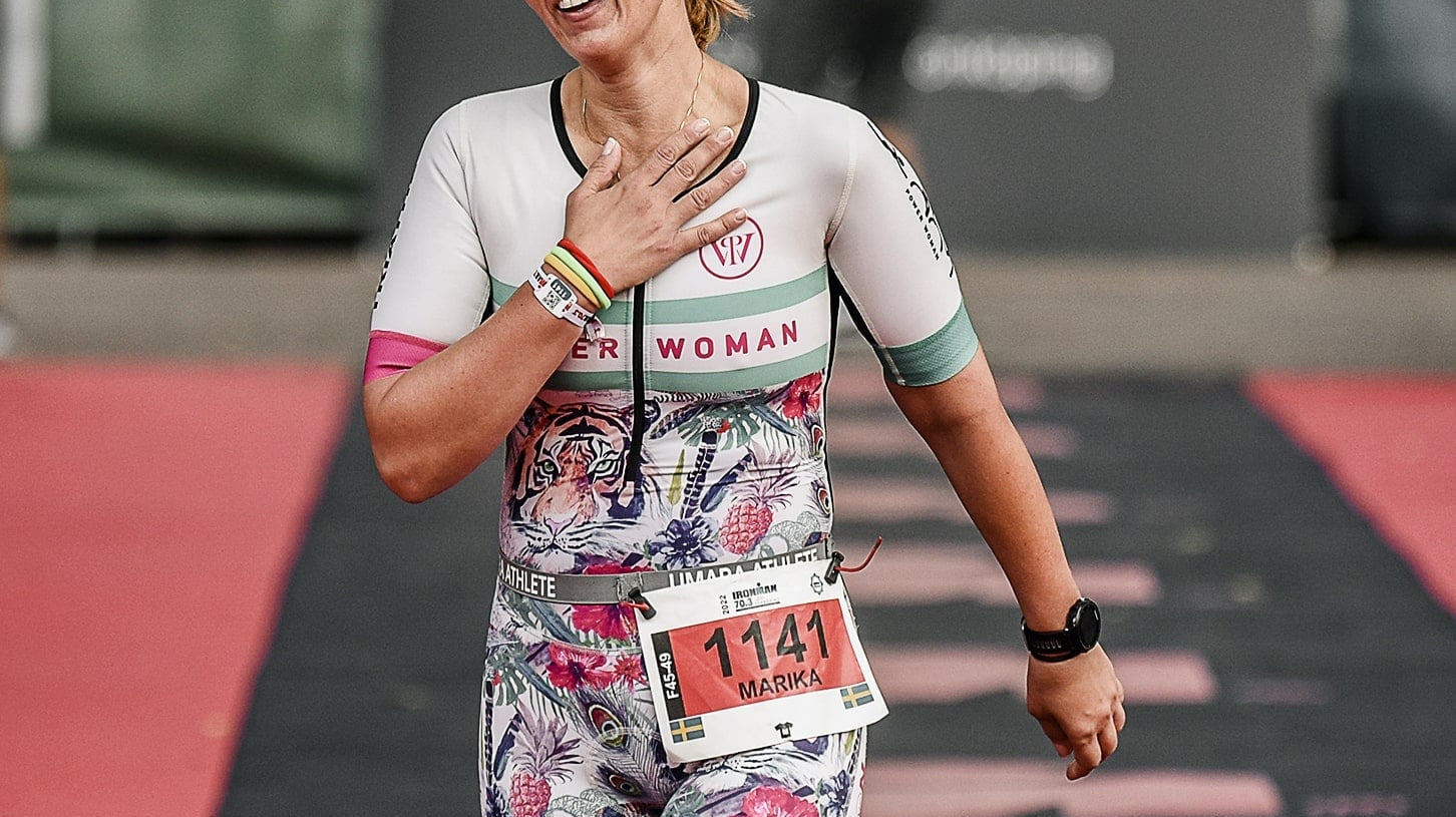 Finisher in Ironman Triathlon from Power Woman Athletic Club