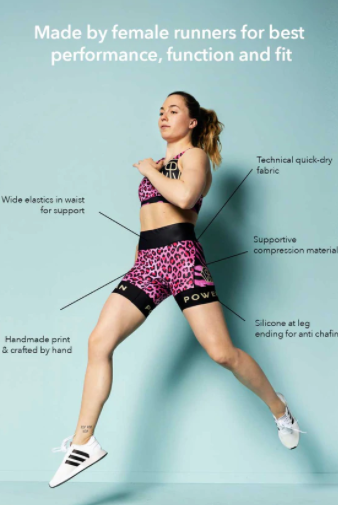 Run Hot Shorts by Power Woman