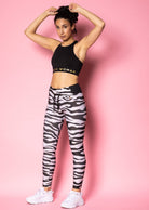 Edge Sport Leggings White/Zebra