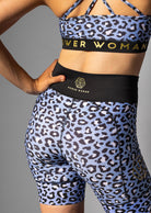 Running shorts in Light Blue Leo from Power Woman