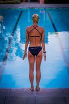 US Swimmer Lexie Kelly in Tri Bikini Black Zebra by Power Woman